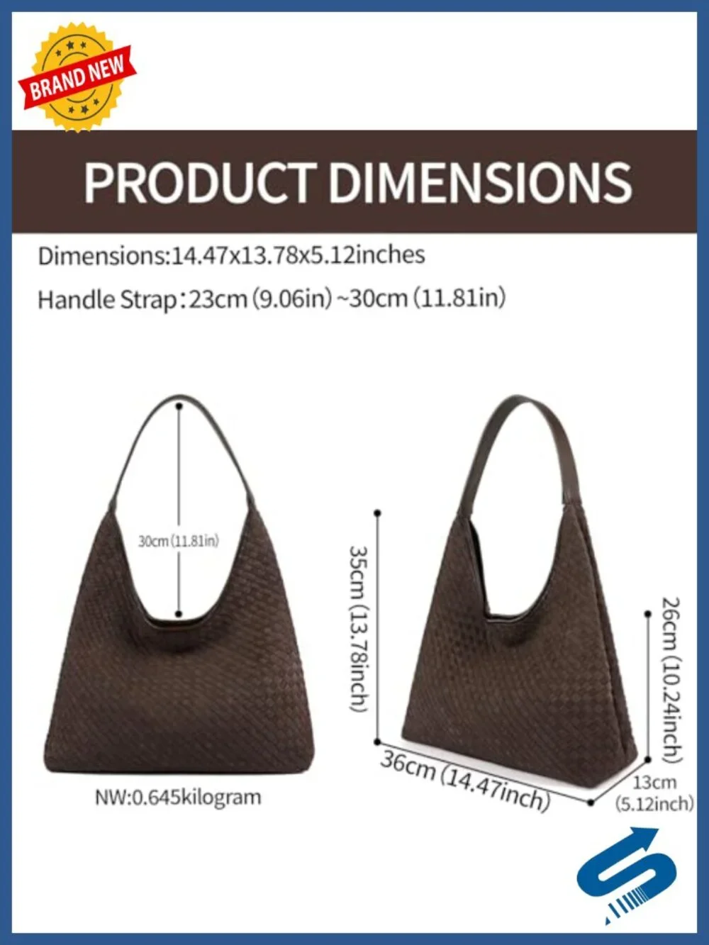 Vegan Leather Slouchy Hobo Bag Large Capacity Tote with Clutch Shoulder Bag
